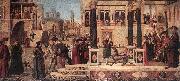 CARPACCIO, Vittore The Daughter of of Emperor Gordian is Exorcised by St Triphun dfg Spain oil painting artist